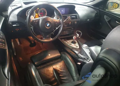 2007 BMW M6 z USA, uszkodzony, nr VIN WBSEK93577CS32284